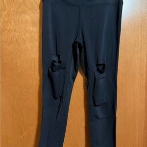 Zyia black slash Leggings size 4